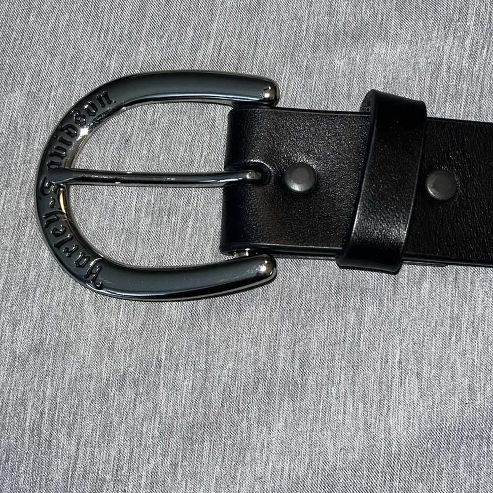 Harley-Davidson® NWOT Women's Dazzler Genuine Leather Belt Black - Picture 7 of 8